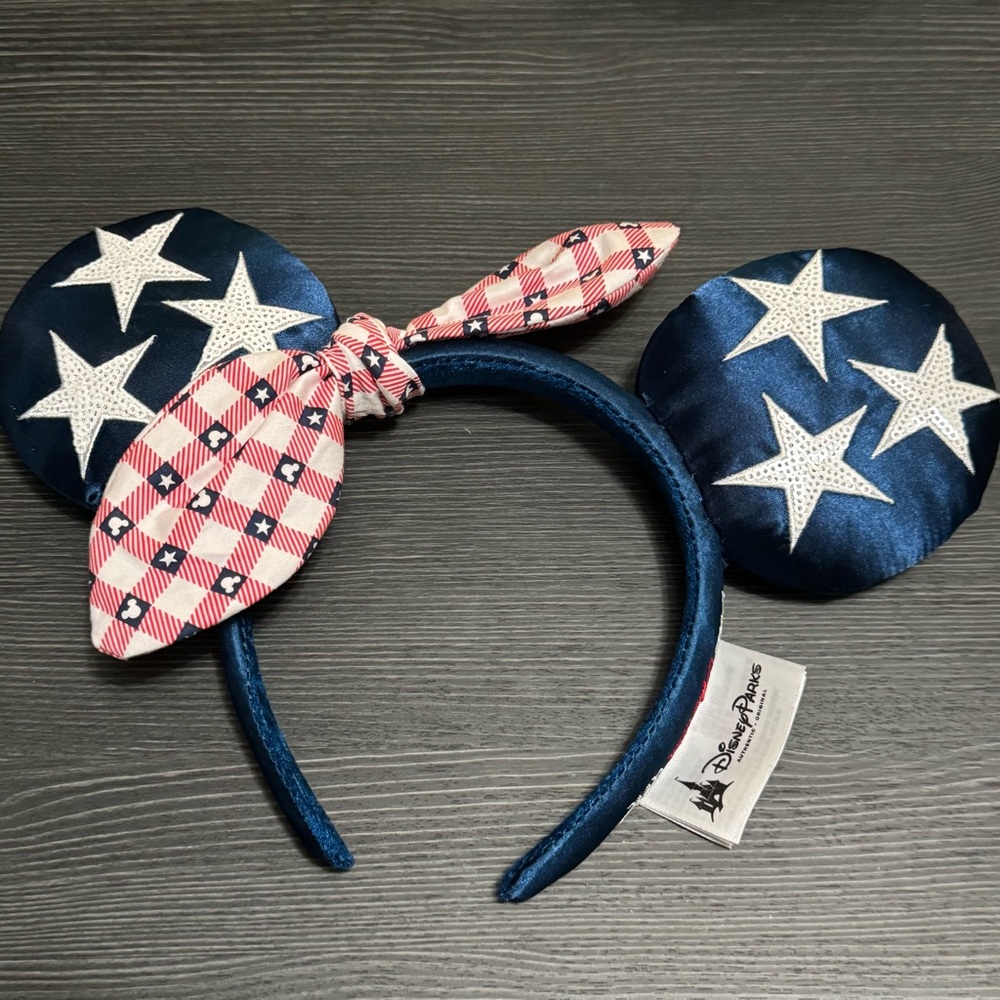 Disney Parks All American Girl Americana Minnie Mouse Ears